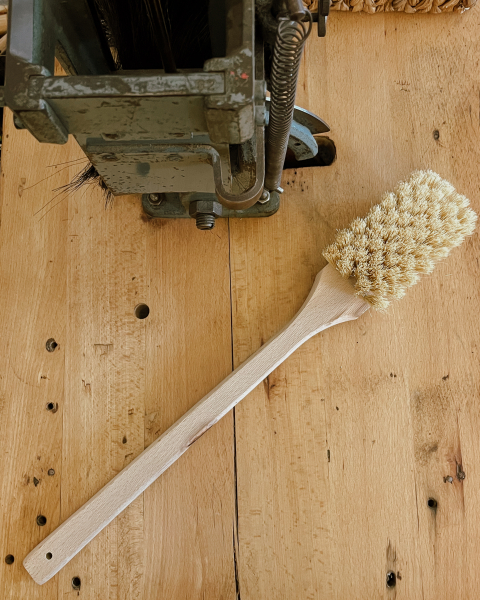 Klosettbürste KLASSIK / Holz flach, geölt, Fibre natur